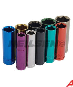 10 delige multi colour doppenset lang model